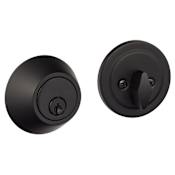 Sure-Loc Contemporary Solid Brass Single Cylinder Keyed Entry Deadbolt Flat Black